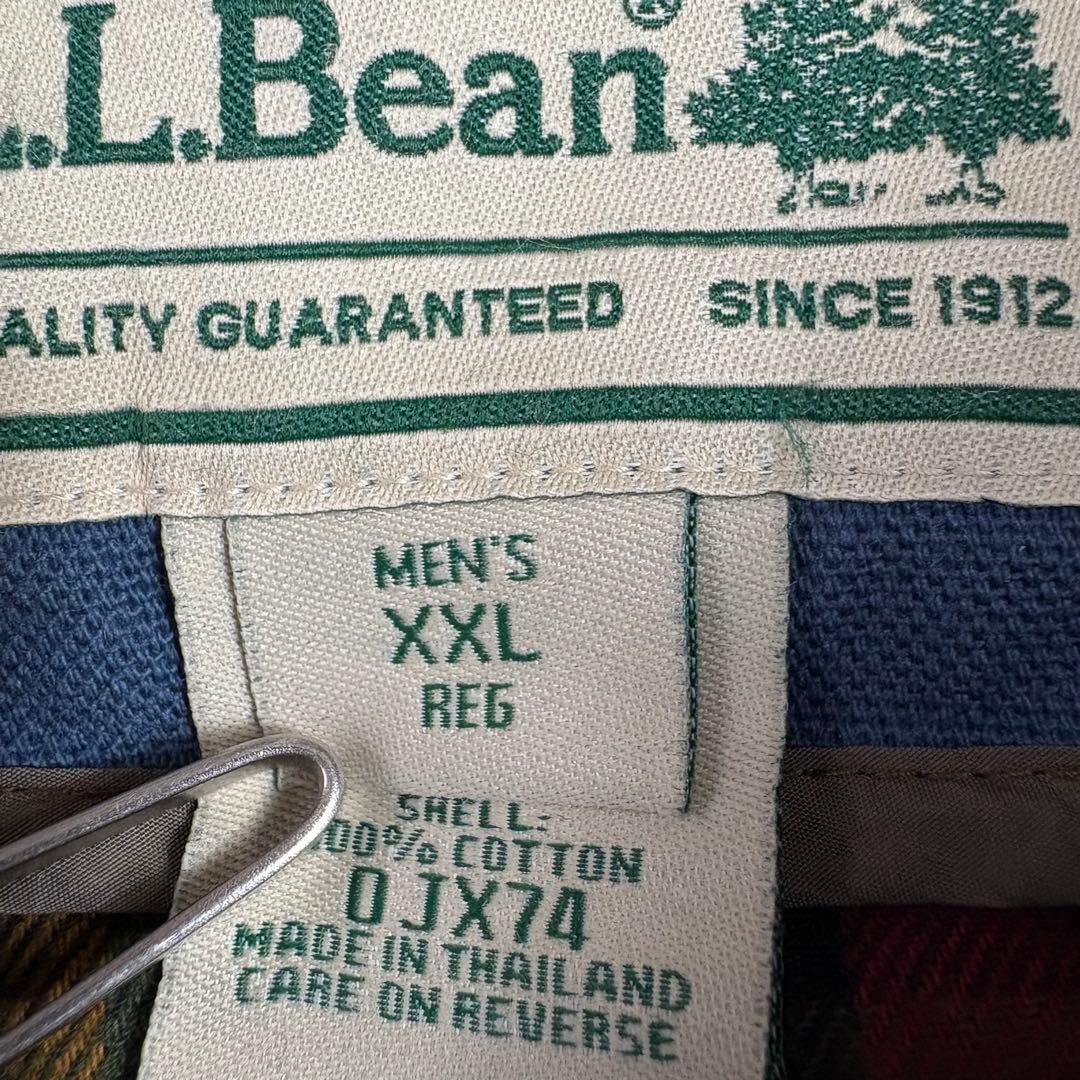 LL.Bean ダックカバーオール 裏地チェック ライナー取り外し くすみブルー