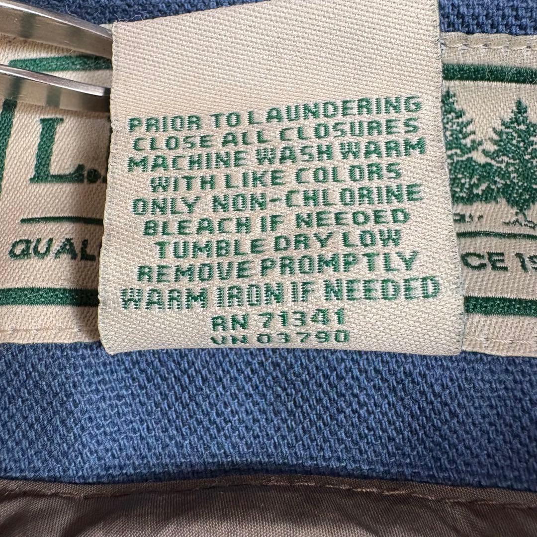 LL.Bean ダックカバーオール 裏地チェック ライナー取り外し くすみブルー