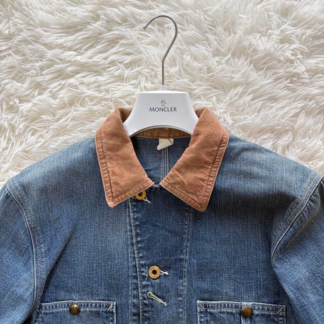 RRL コーデュロイカラー インディゴ デニム ジャケット カバーオール S