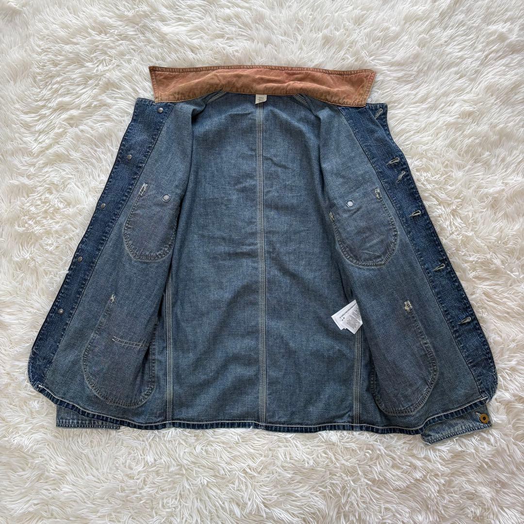 RRL コーデュロイカラー インディゴ デニム ジャケット カバーオール S