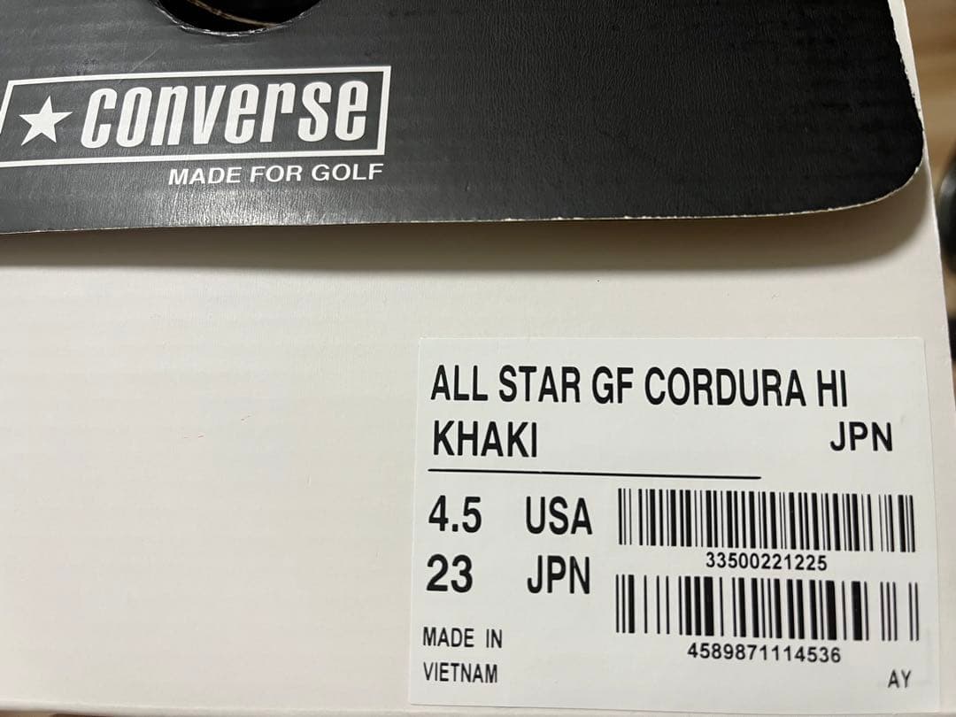 新品・未使用　コンバース ゴルフシューズ （ユニセックス）23cm