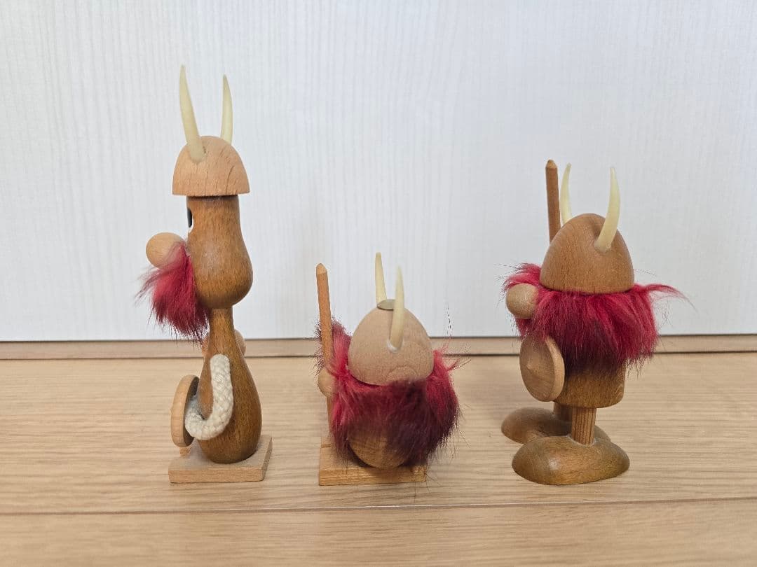 3つセット デンマーク ノギンス バイキング人形