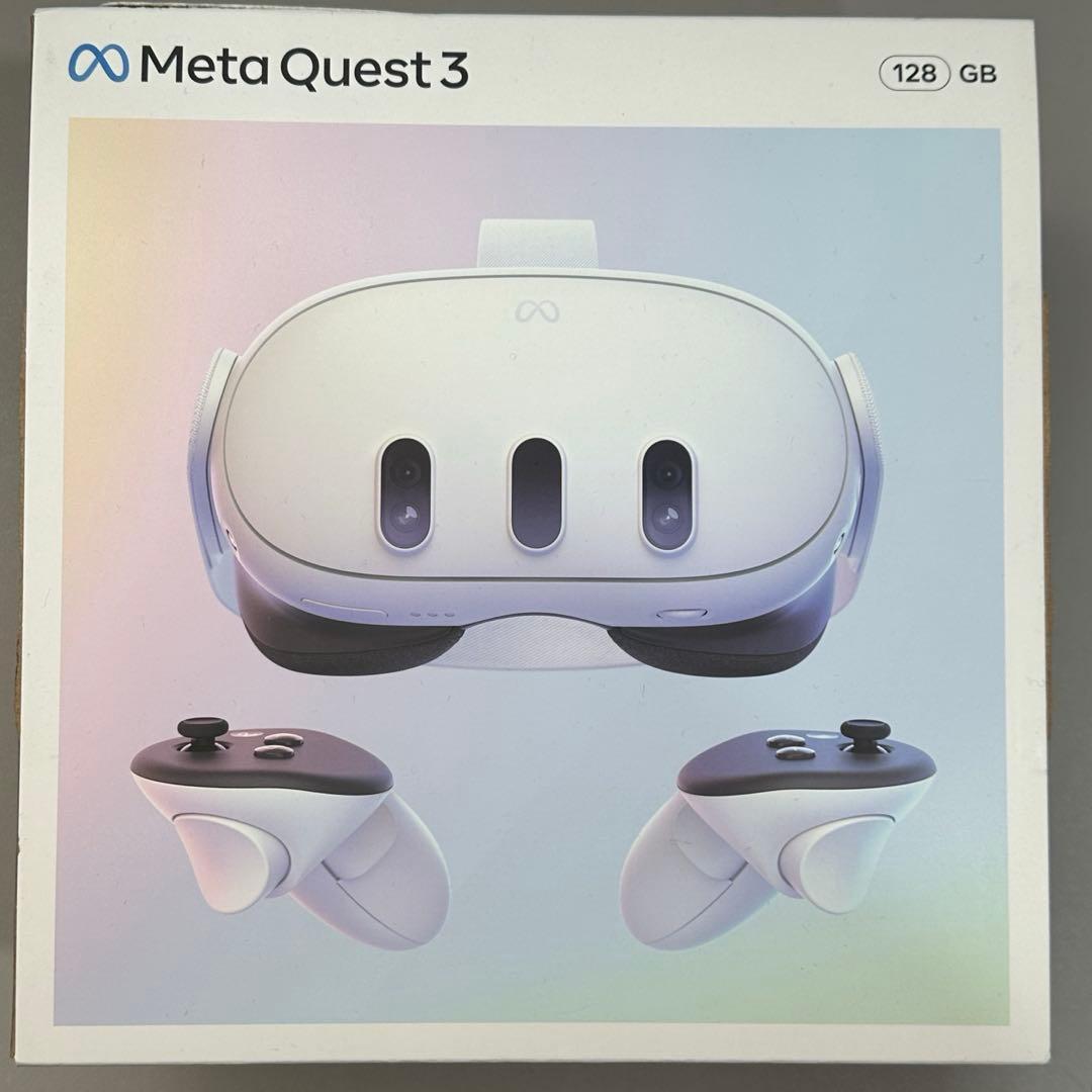  Quest 3 128GB VRヘッドセット 本体とコントローラー