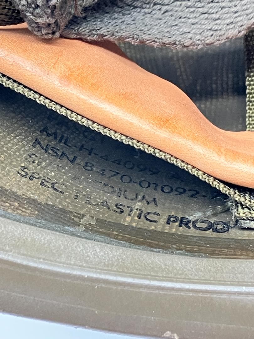 米軍　PASGT フリッツヘルメット　サイズ：M-2　ブラック　黒　軍物