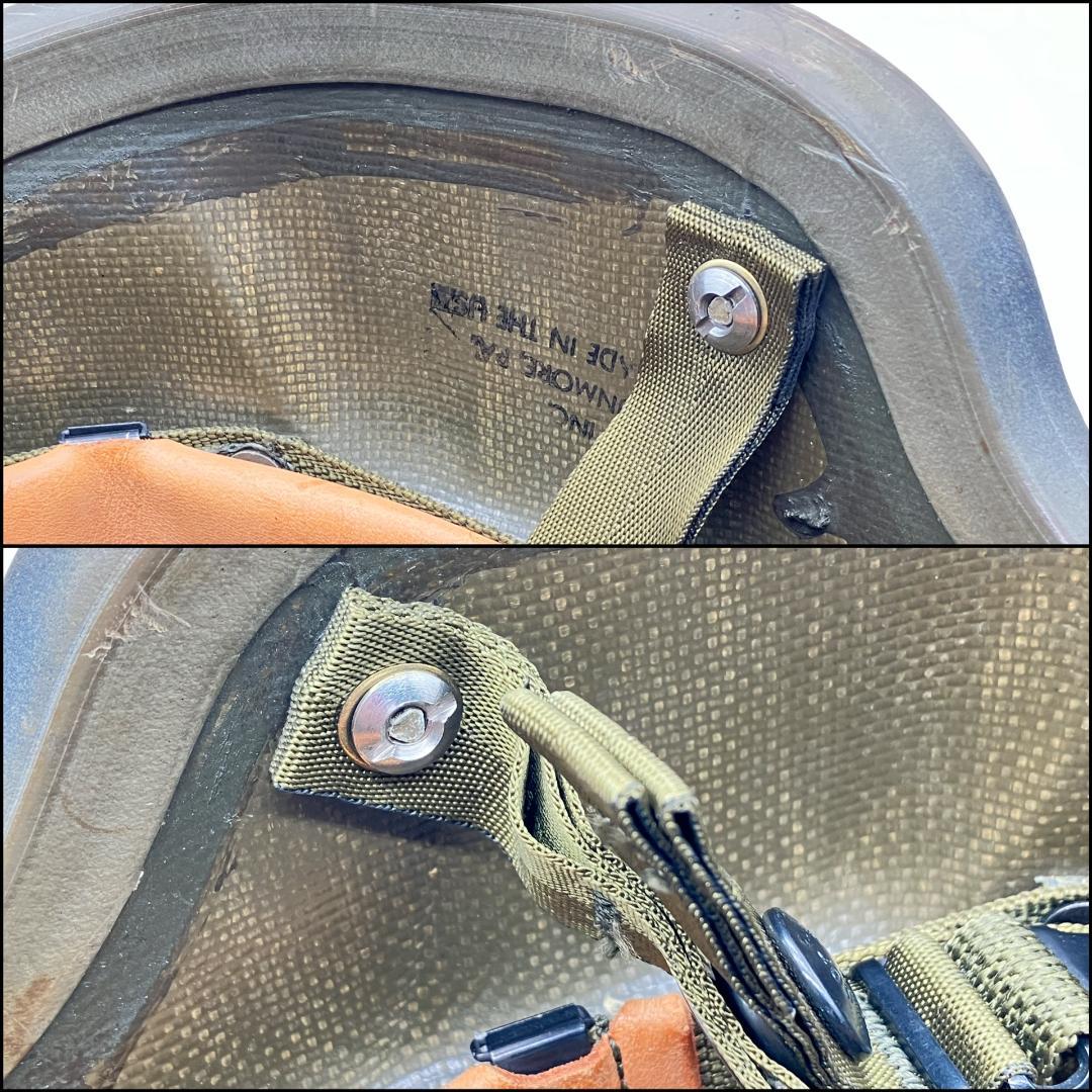 米軍　PASGT フリッツヘルメット　サイズ：M-2　ブラック　黒　軍物