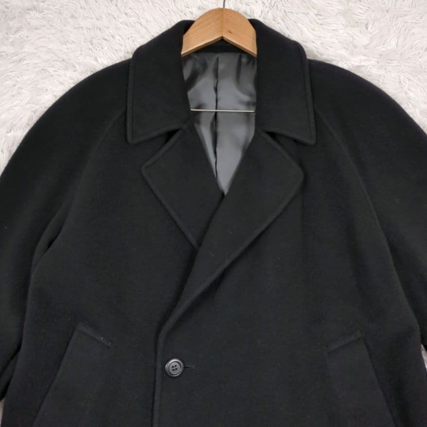 美品【希少サイズ L】イタリア製 モランディ　カシミヤ100%　チェスターコート