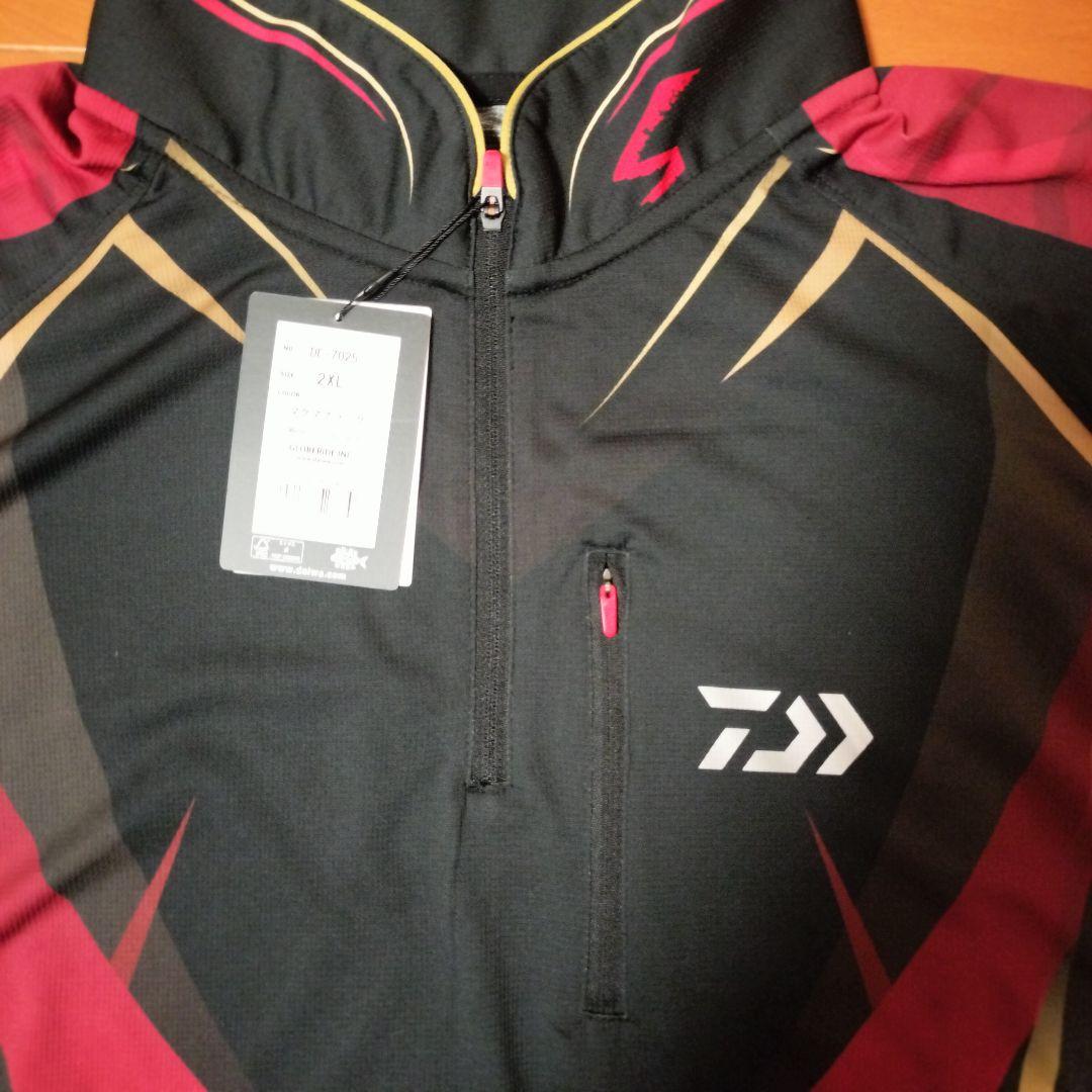 ダイワ DE-7025 ロングスリーブ シャツ マグマブラック 2XL 新品