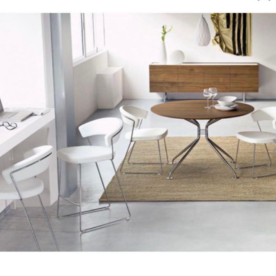 Calligaris カリガリス⭐️ダイニングチェア 牛革 レザー　引き取り　愛知