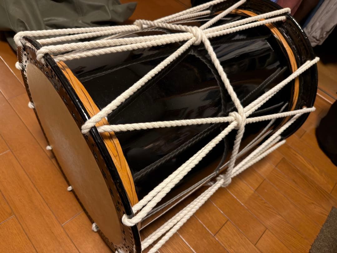 桶太鼓　1尺6寸（1.6尺）　三浦太鼓　ケース付き