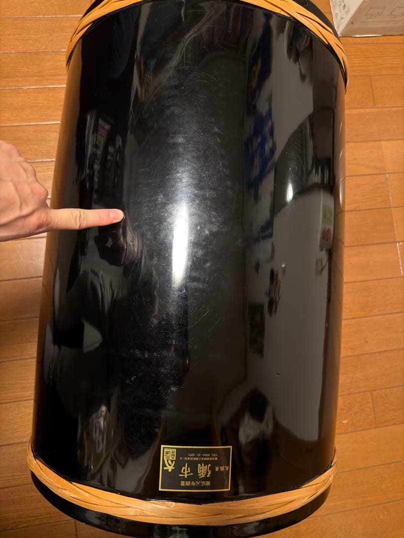 桶太鼓　1尺6寸（1.6尺）　三浦太鼓　ケース付き