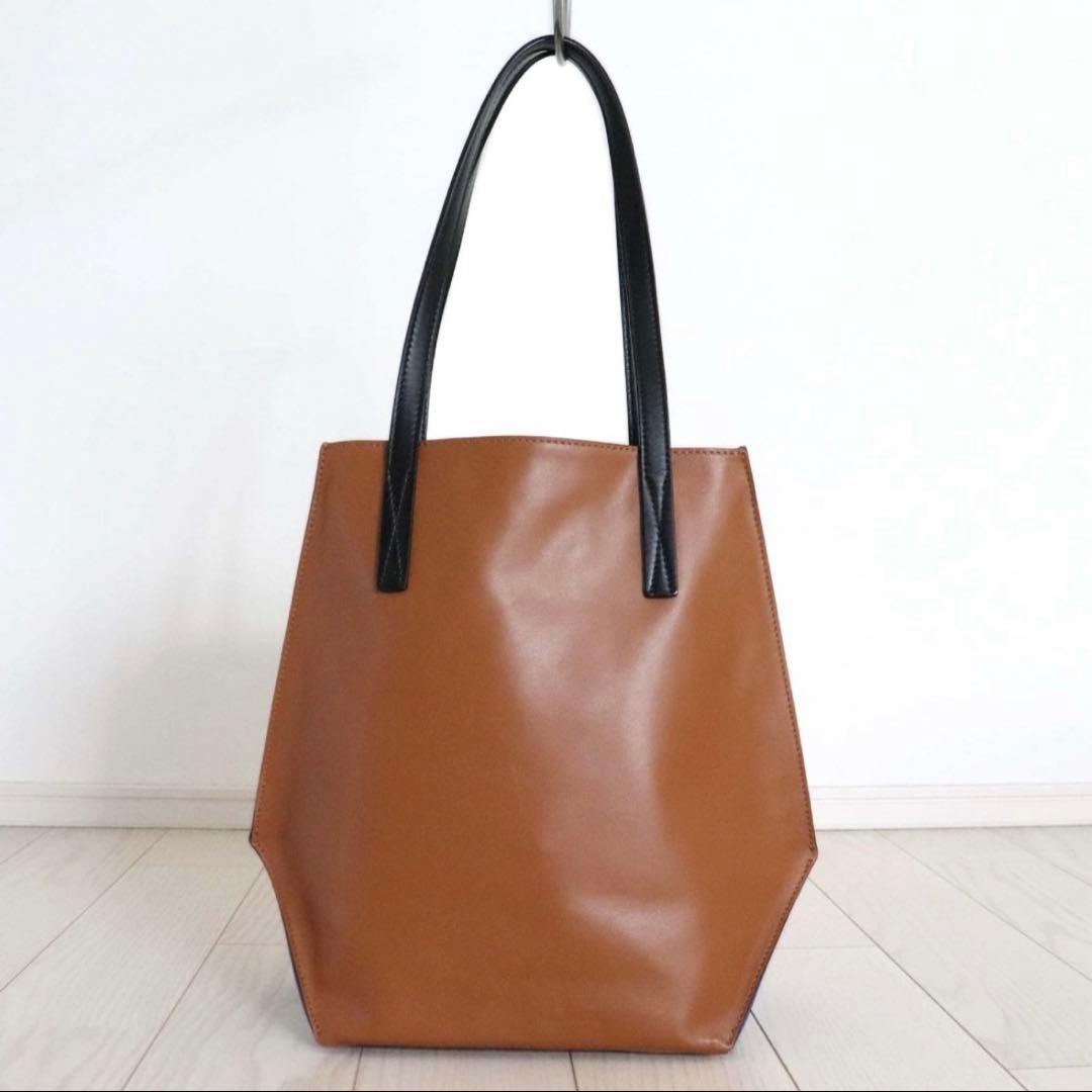 良品 MARNI マルニ 変形 レザー ショルダー トート バッグ 肩掛け