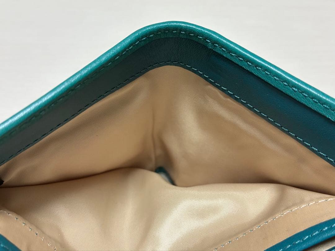 COACH ターコイズブルー　 ショルダーバッグ＆２つ折財布 セット