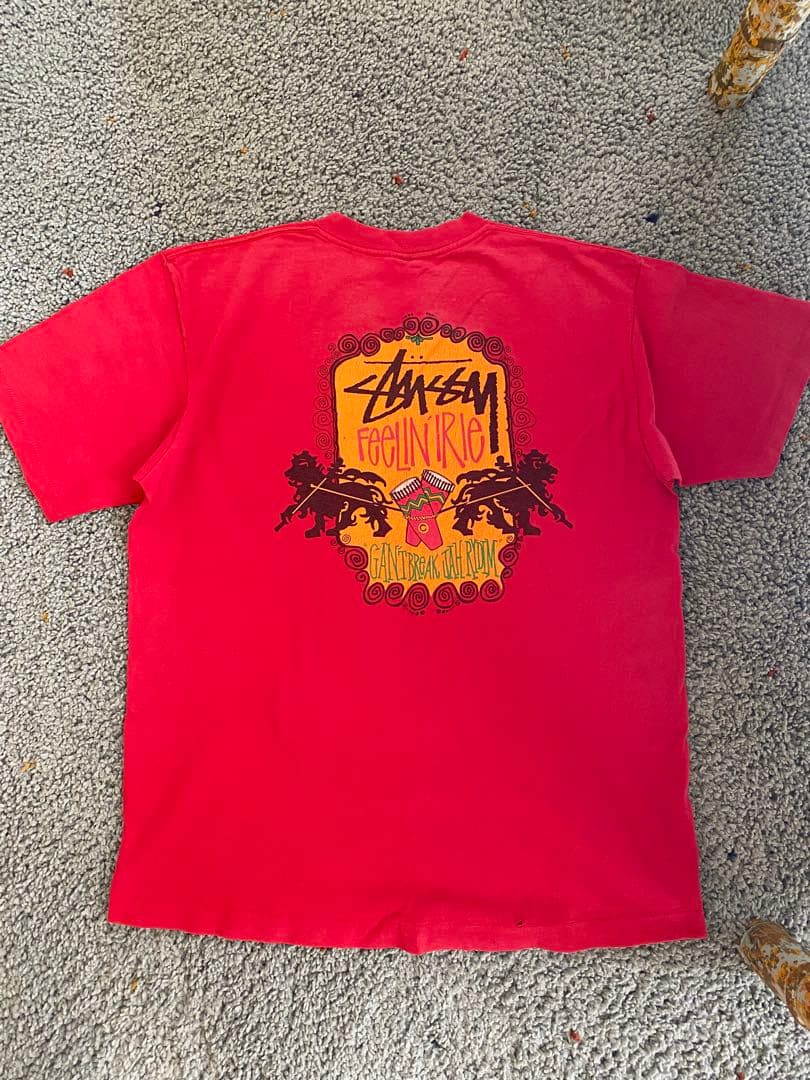 Stussy XL 80s 黒タグ　Feelin Irie sk8 ビンテージ