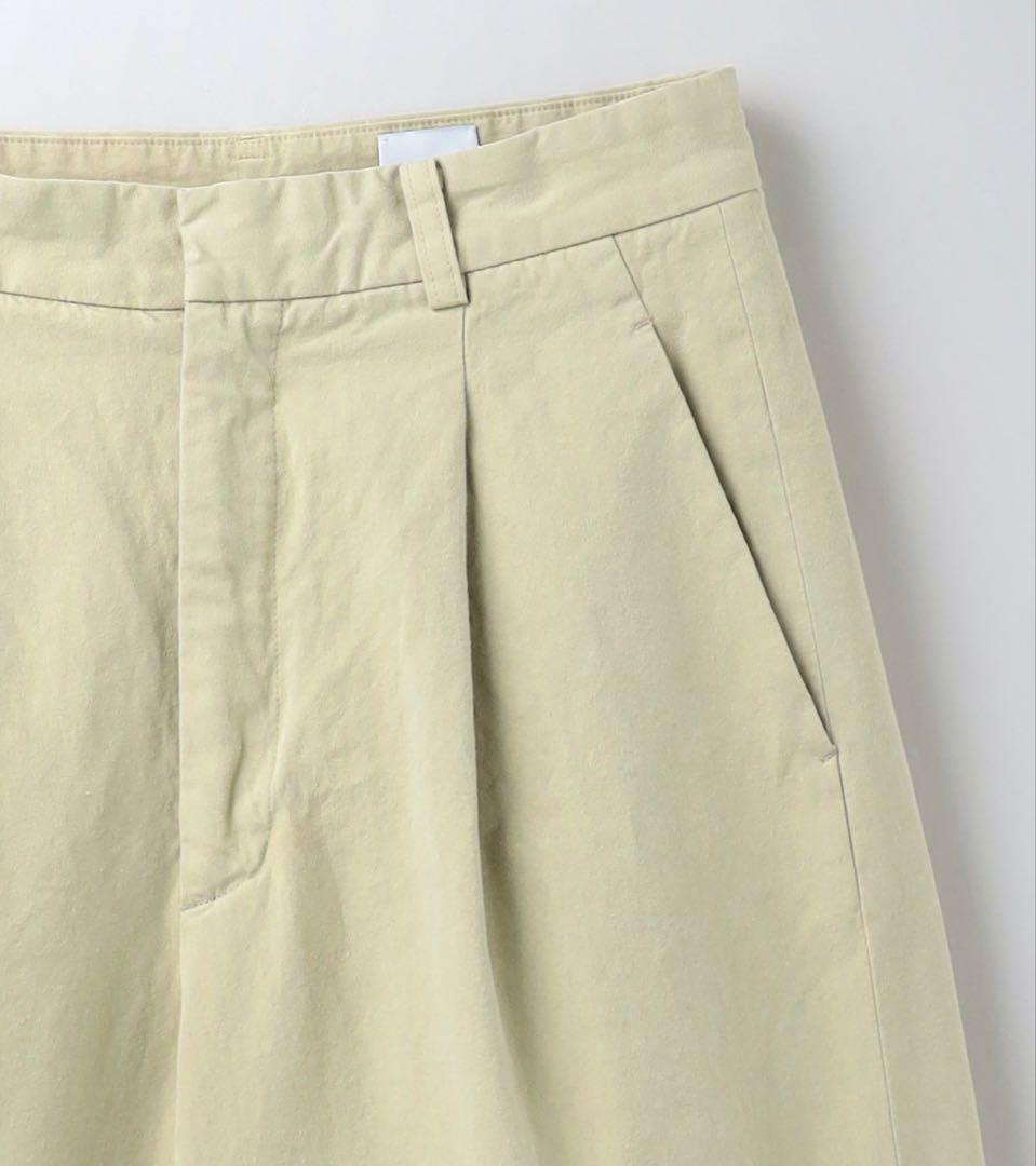 ＜6(ROKU)＞コットン チノ ワイド パンツ 34 新品