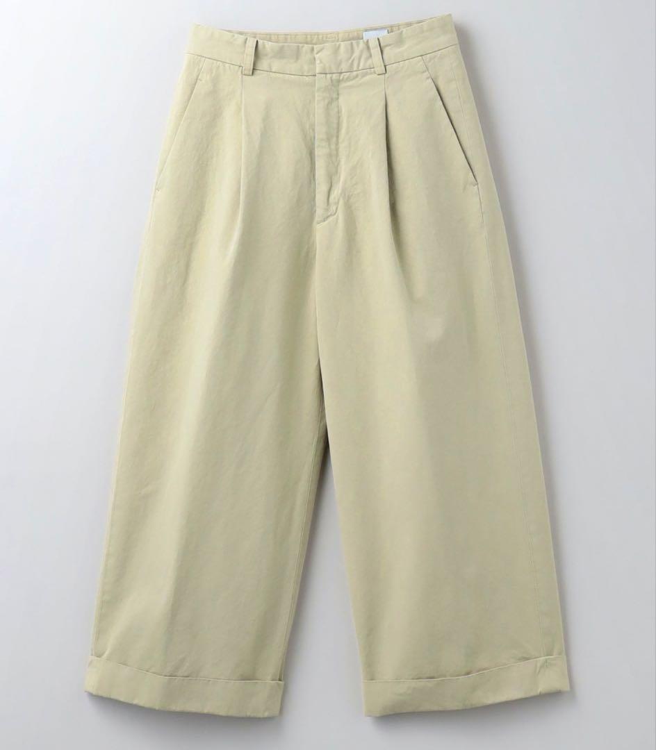 ＜6(ROKU)＞コットン チノ ワイド パンツ 34 新品