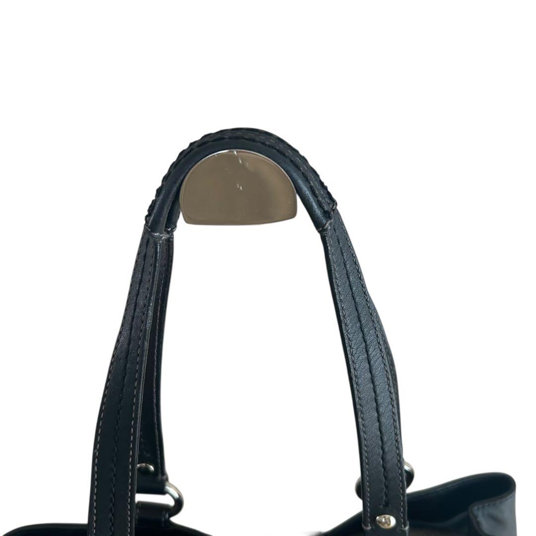 【美品】 コーチ ソーホー レザー トートバッグ 肩掛け 黒 レディース