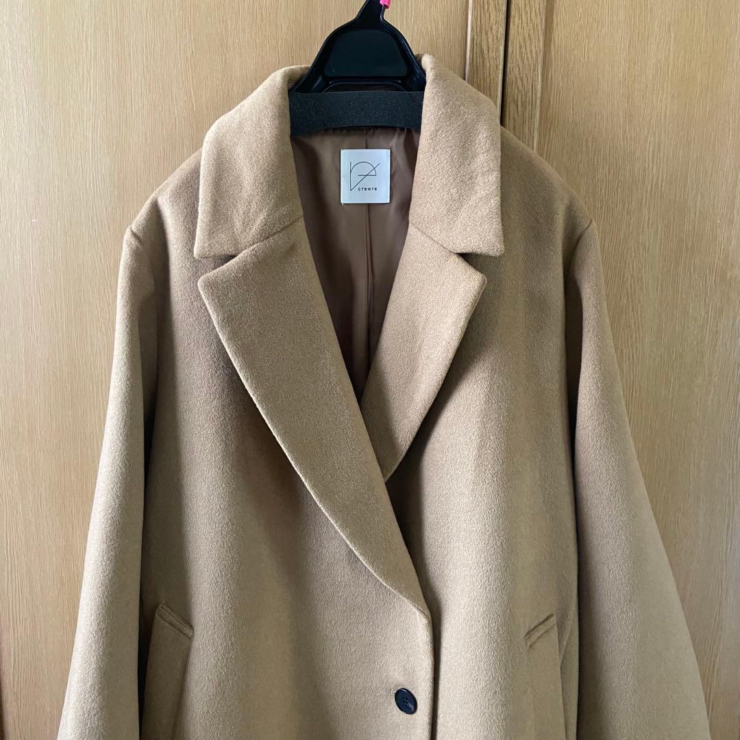 【crewre】 アジャスタブルウールロングコート 3