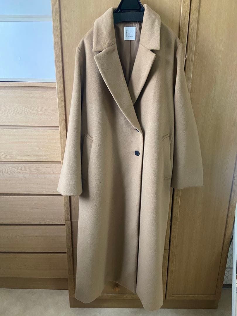 【crewre】 アジャスタブルウールロングコート 3