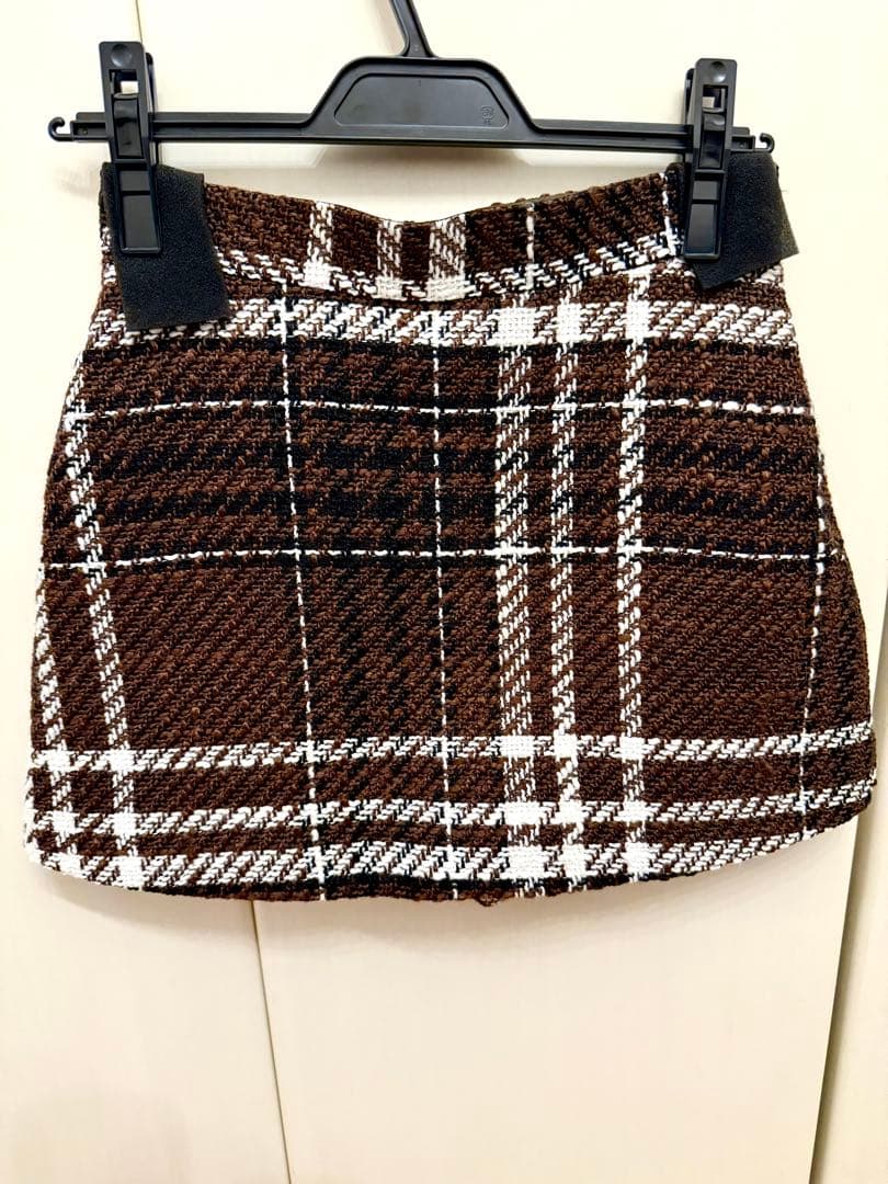 【 大幅値下げ！】sheller ウールチェックツイードキュロットS