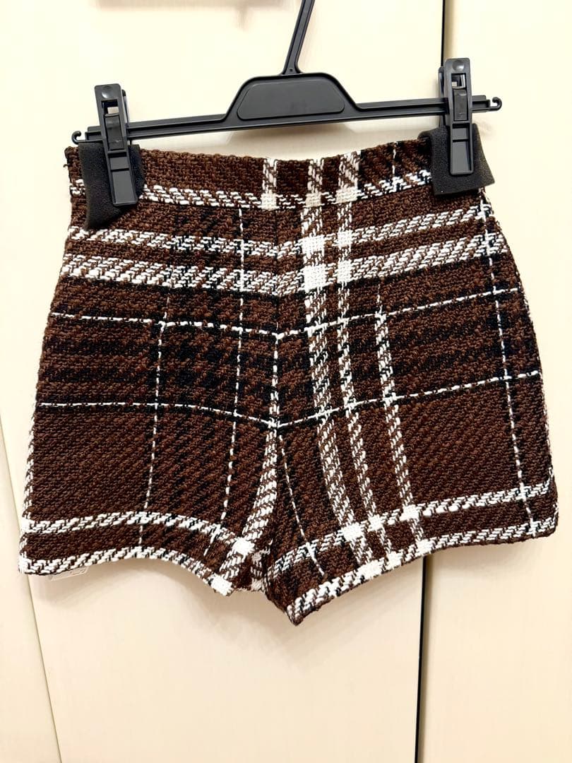 【 大幅値下げ！】sheller ウールチェックツイードキュロットS