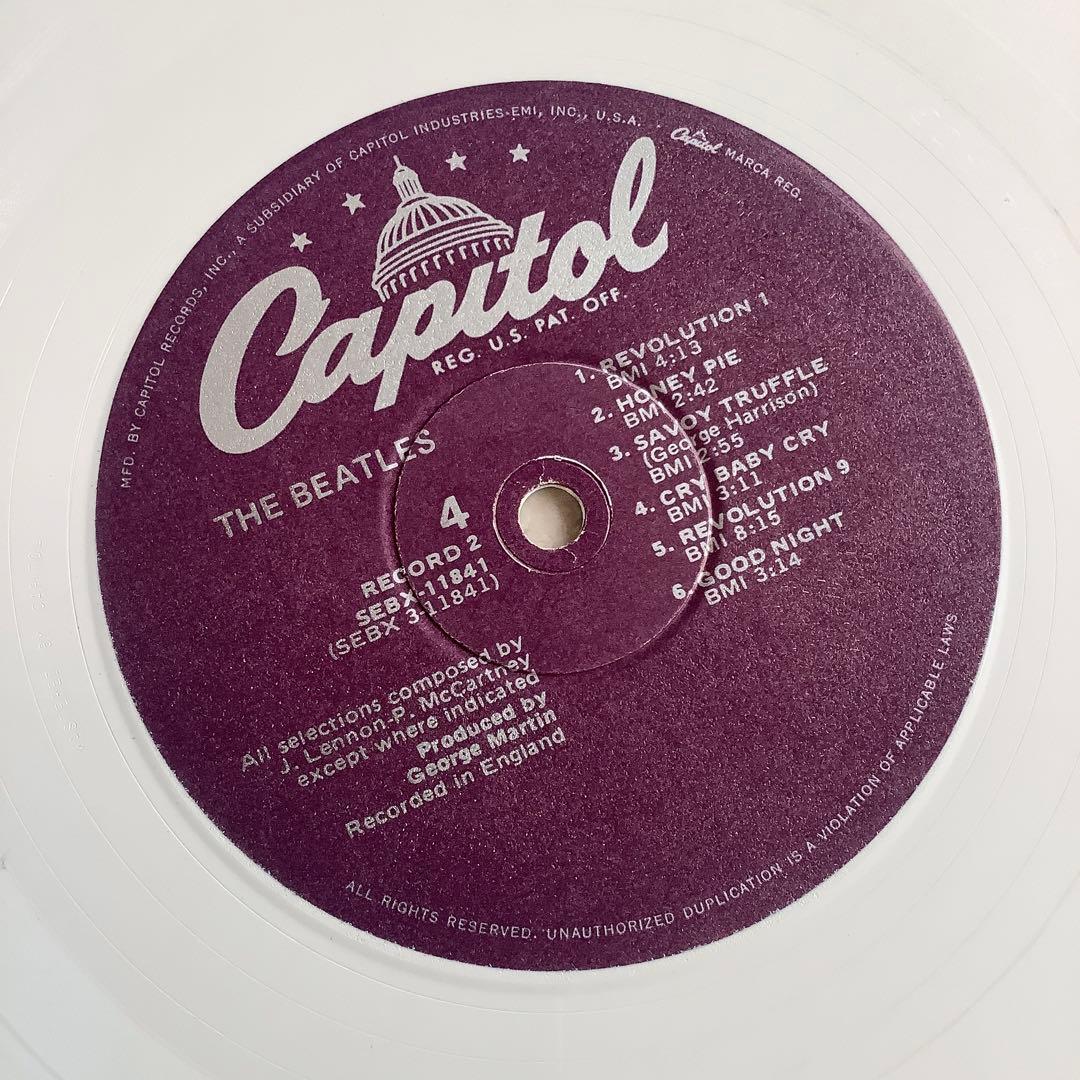 激レア!レコード新品同様! 1978年発売 ホワイトレコード ビートルズ US盤