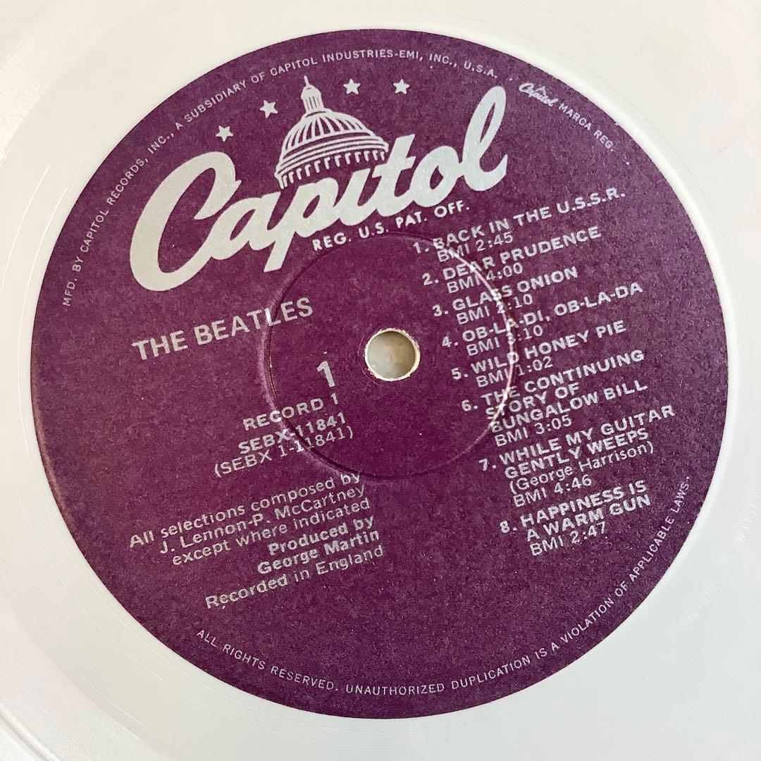 激レア!レコード新品同様! 1978年発売 ホワイトレコード ビートルズ US盤