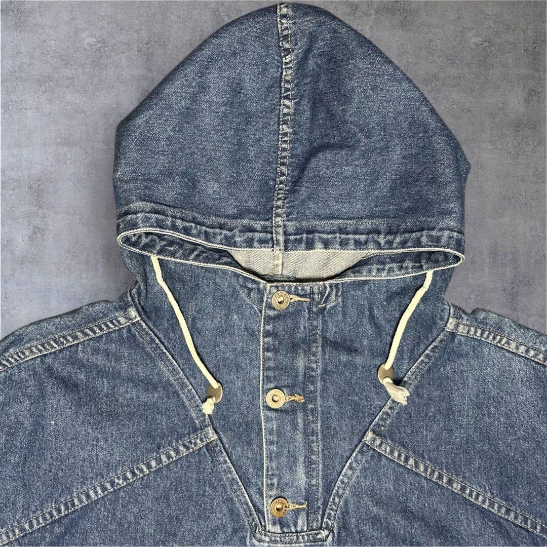 90s デニム プルオーバー アノラック パーカー ほぼGAP ヴィンテージ