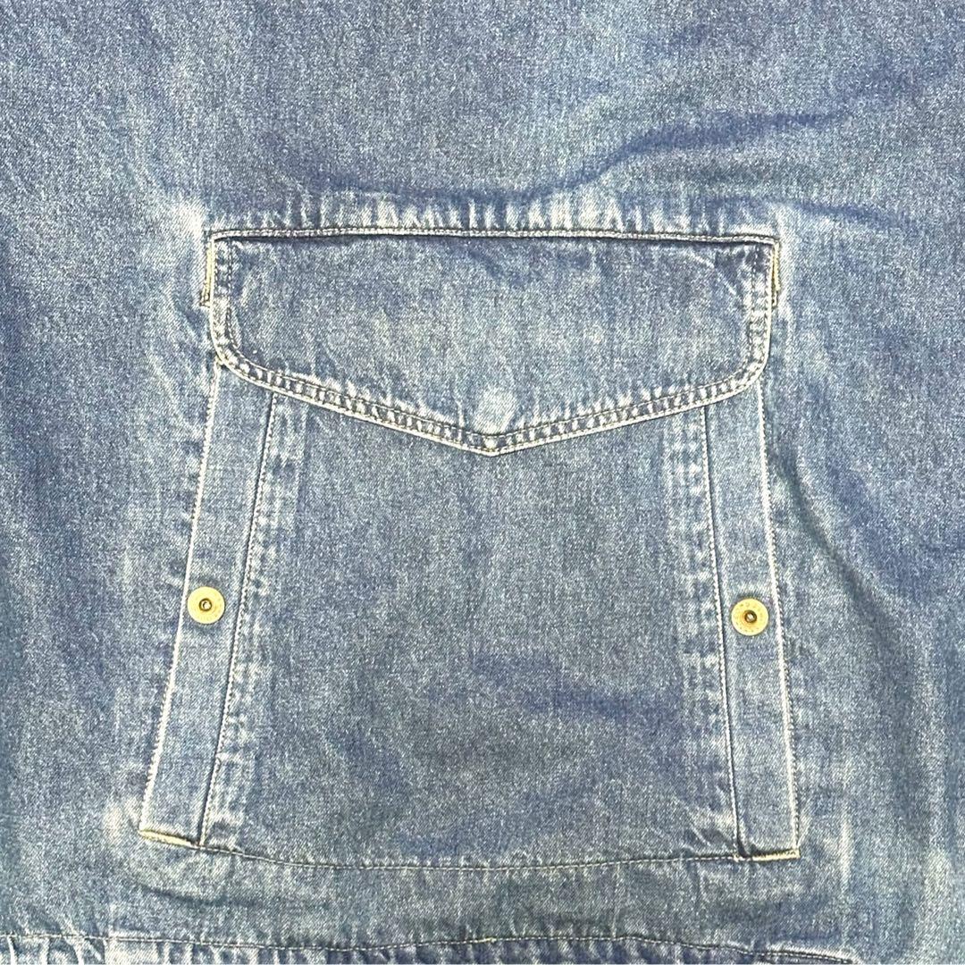 90s デニム プルオーバー アノラック パーカー ほぼGAP ヴィンテージ
