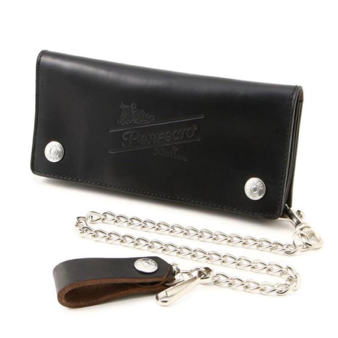 Schott perfect wallet ウォレットチェーン　長財布 箱あり