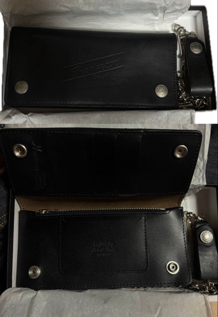 Schott perfect wallet ウォレットチェーン　長財布 箱あり