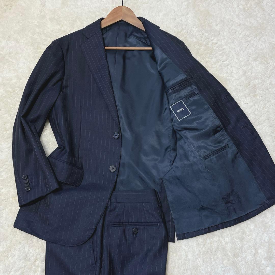 高級　SHIPS スーツ　セットアップ　ラッシエール・ミルズ　本切羽
