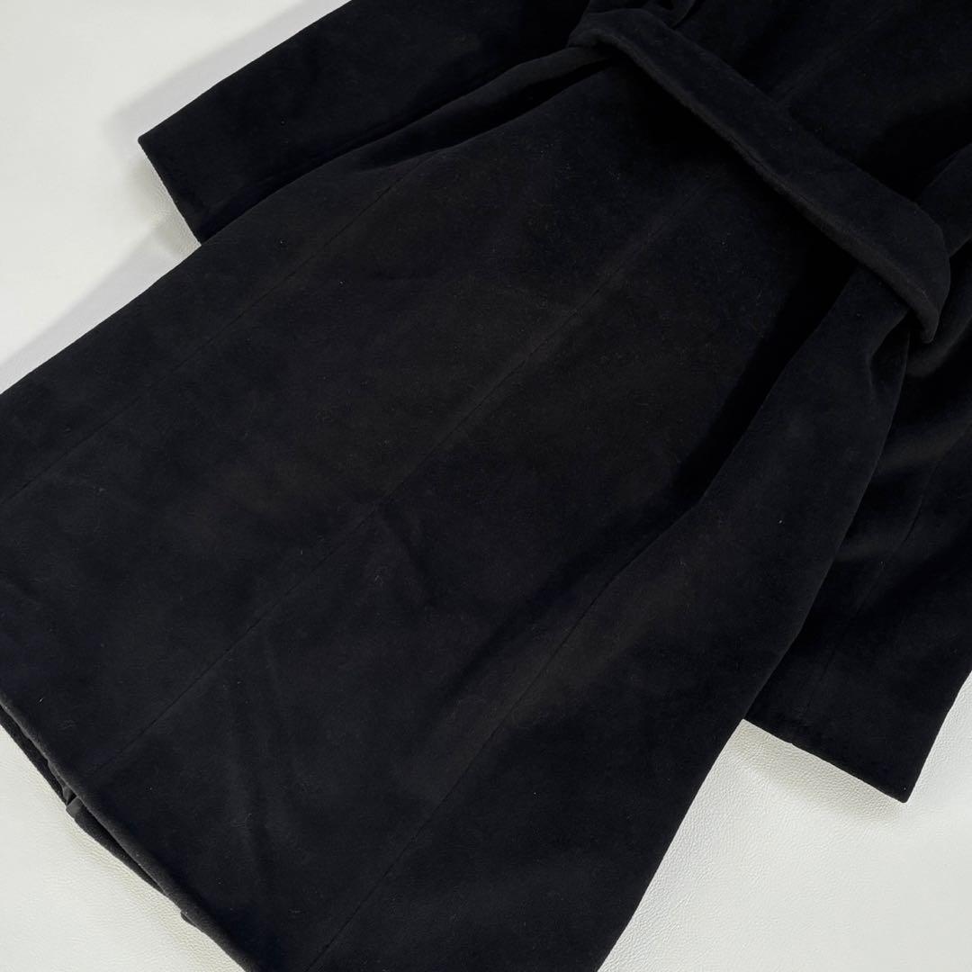 美品✨マックスマーラ ベルテッドコート アンゴラ混 マニュエラ 黒