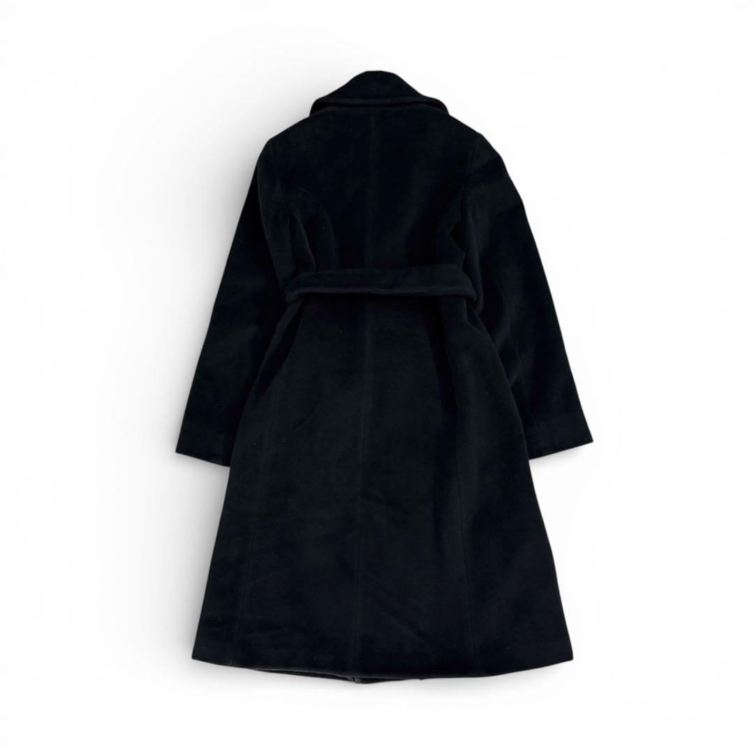 美品✨マックスマーラ ベルテッドコート アンゴラ混 マニュエラ 黒