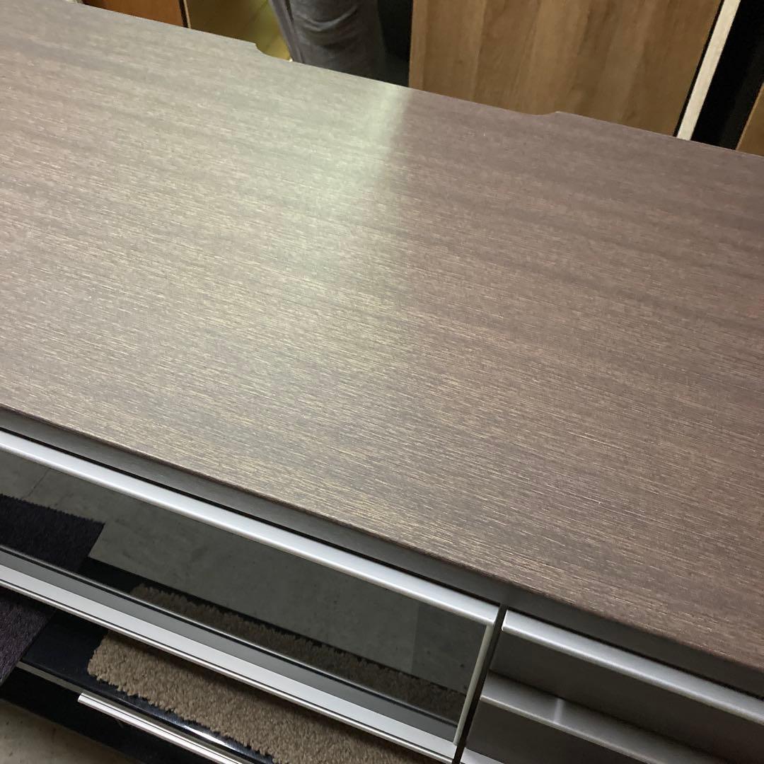 未使用　ダークブラウンテレビ台 シギヤマ家具　ガラス扉付　展示品　幅約150cm