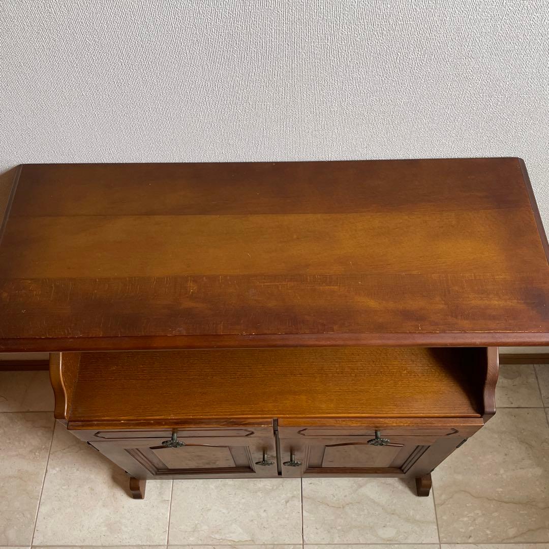 ※値引き※カリモク キャビネット チェスト　電話台　レトロ　アンティーク