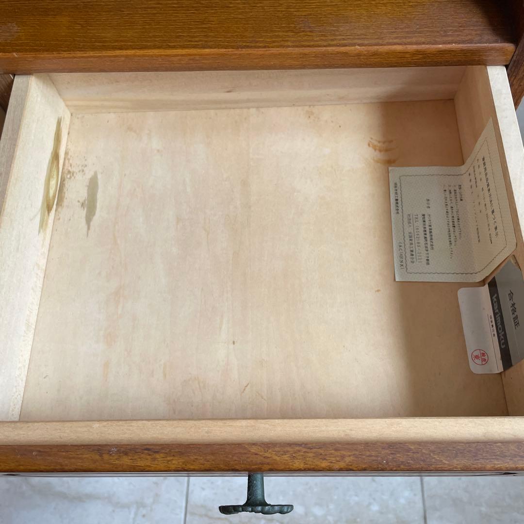 ※値引き※カリモク キャビネット チェスト　電話台　レトロ　アンティーク