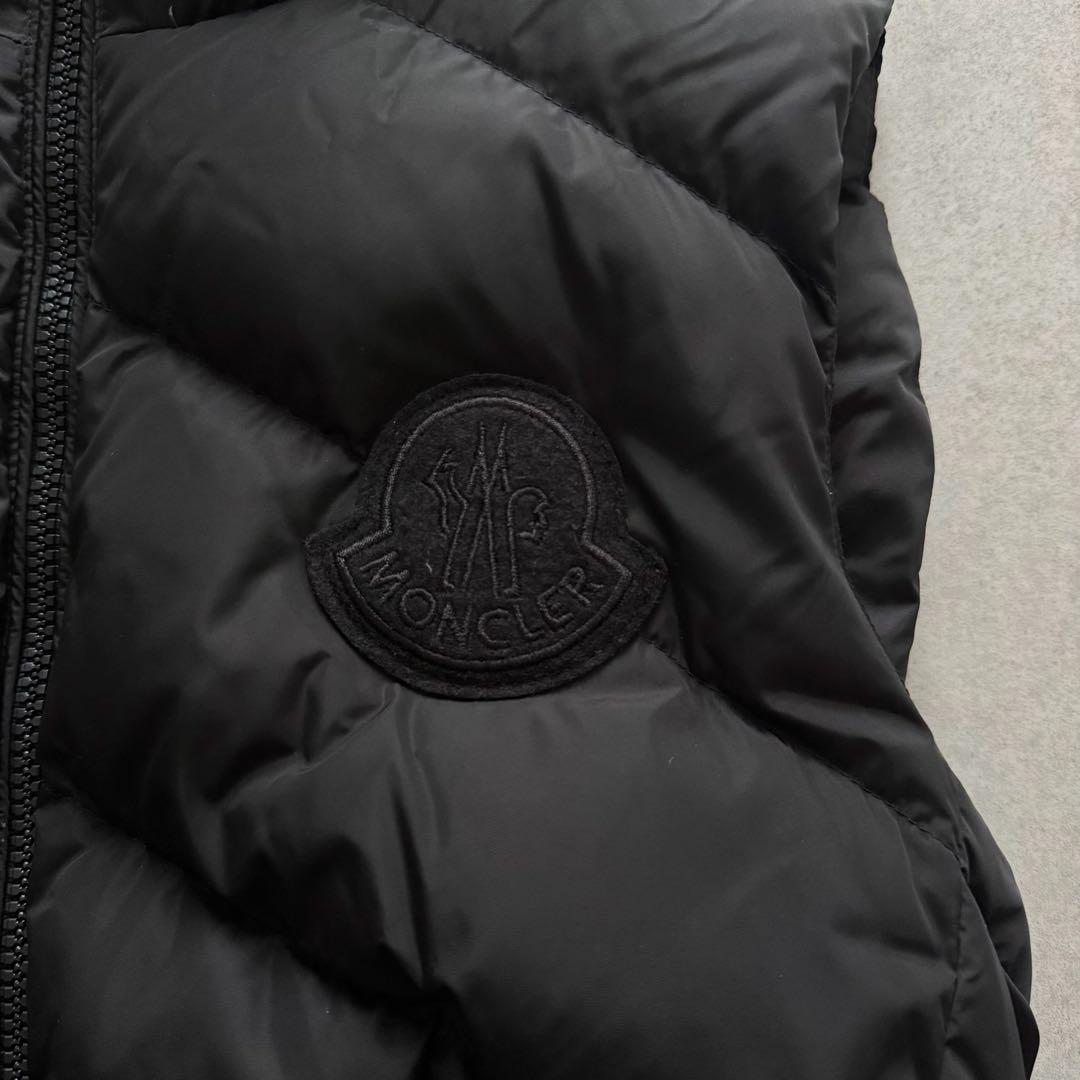 モンクレール　ANA　ダウンベスト　ロング　ロゴワッペン　1　黒　近年モデル