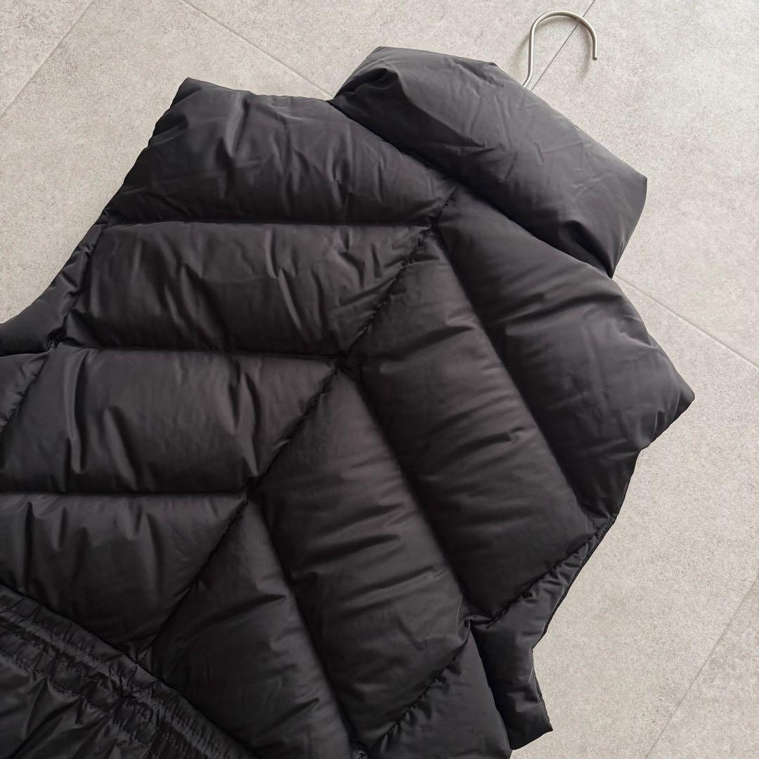 モンクレール　ANA　ダウンベスト　ロング　ロゴワッペン　1　黒　近年モデル