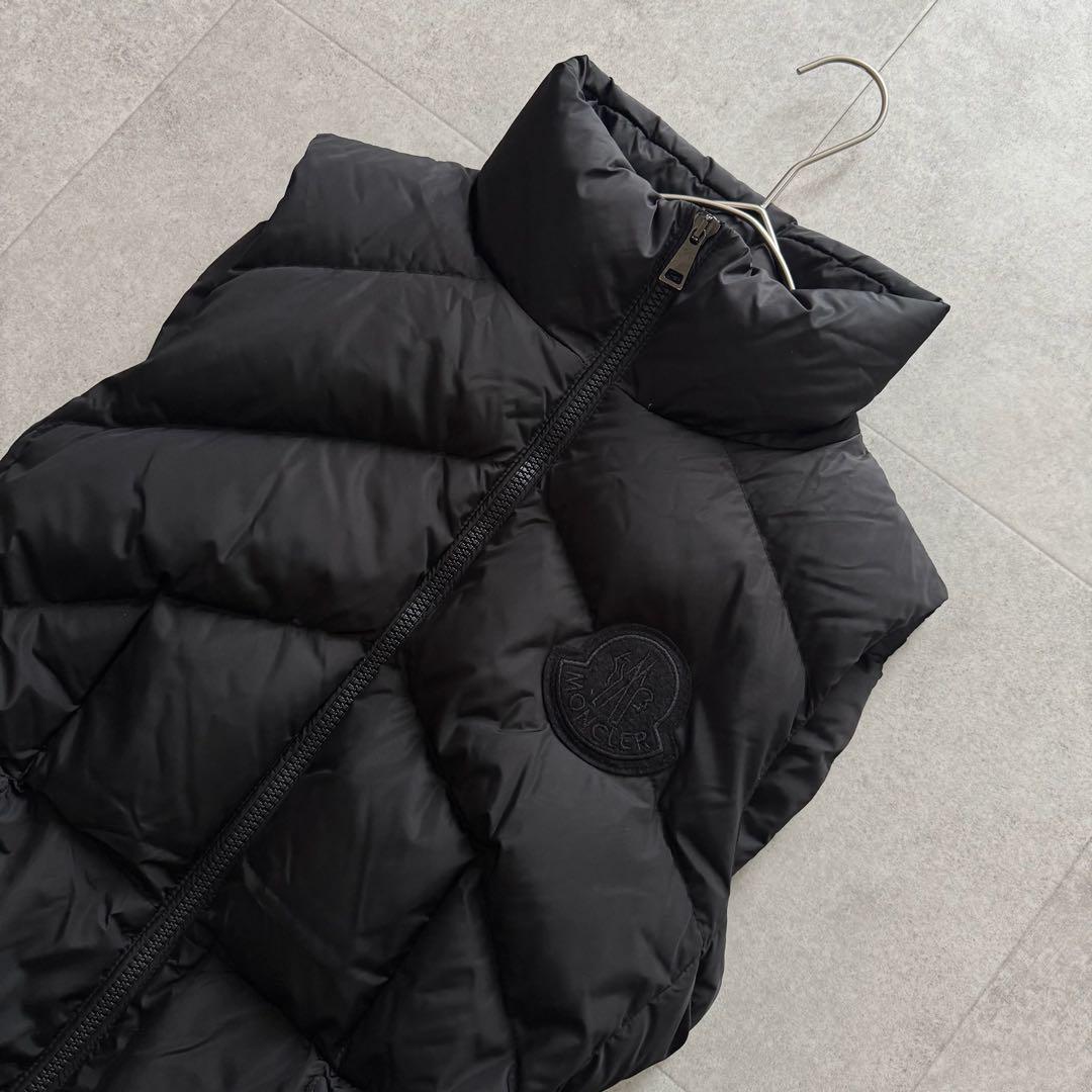 モンクレール　ANA　ダウンベスト　ロング　ロゴワッペン　1　黒　近年モデル