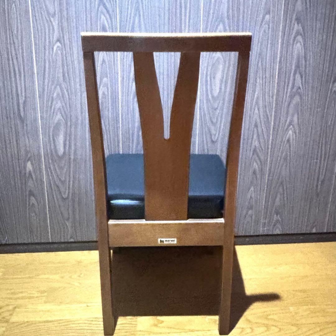 【アンティーク】マルニ木工　木製 ダイニングチェア 椅子 2脚セット