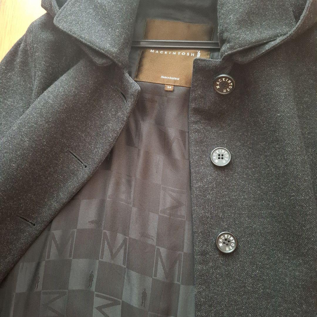 マッキントッシュ　ウールコート　フード取り外し　チェスターコート