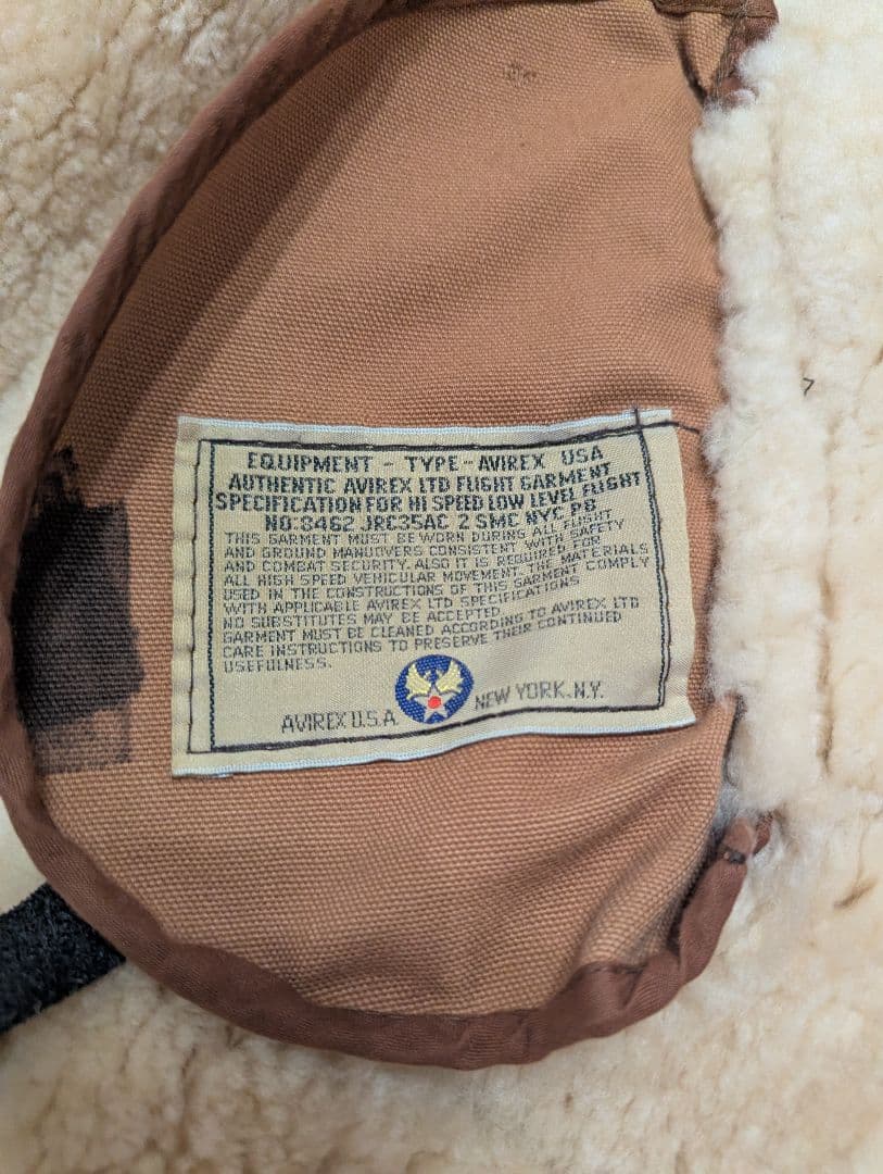 アビレックス　B3 ムートン　美品　size40　ビンテージ