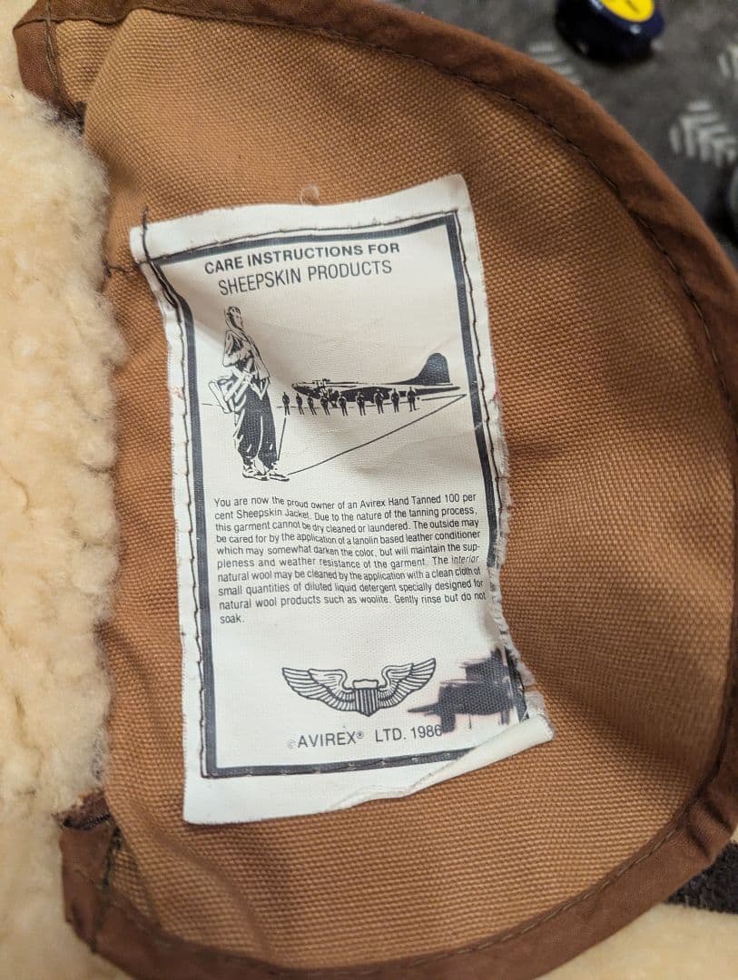 アビレックス　B3 ムートン　美品　size40　ビンテージ