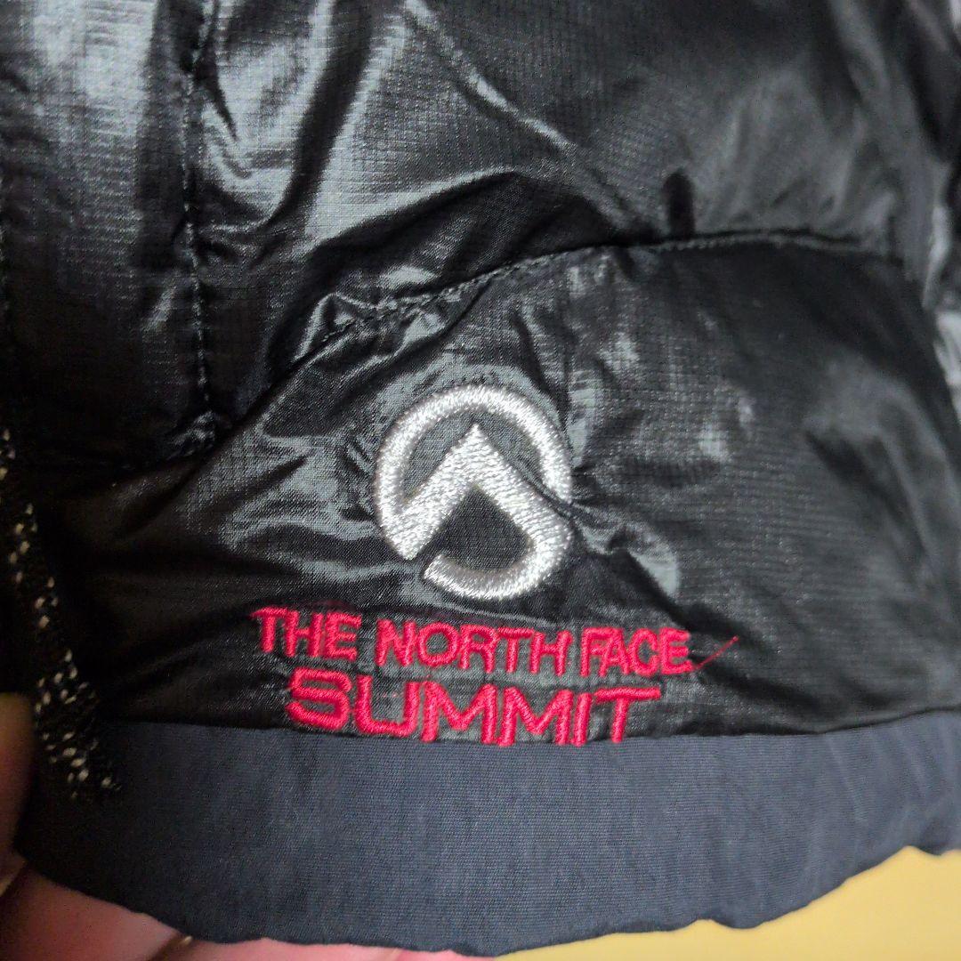 美品 THE NORTH FACE SUMMIT ダウンベスト ブラック 赤ロゴ