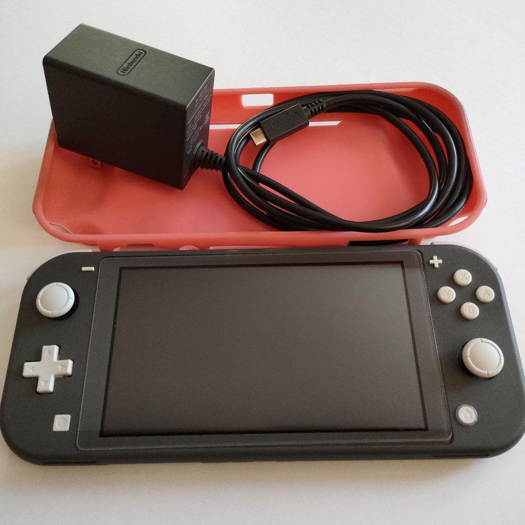 Nintendo Switch Lite本体グレー+純正ACアダプター（箱無し）