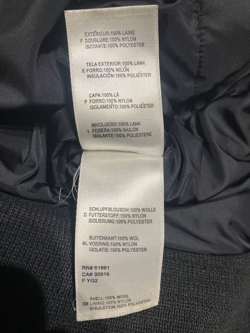 専用まるけ希少ノースフェイス紫タグMA-1型オーストリアウール100％XL