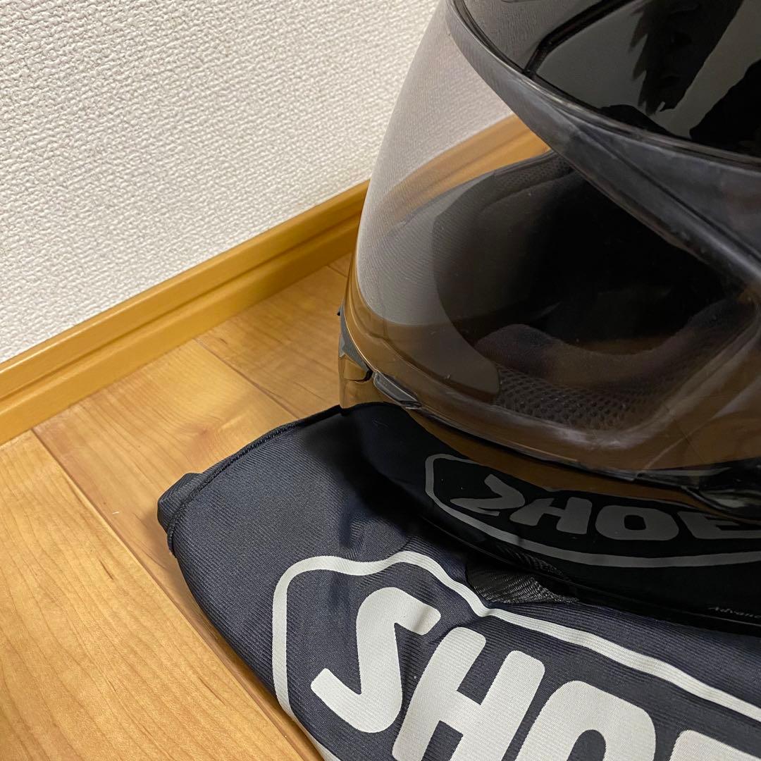 美品✨ SHOEI フルフェイスヘルメット ブラックW-4 XLサイズ 専用袋付