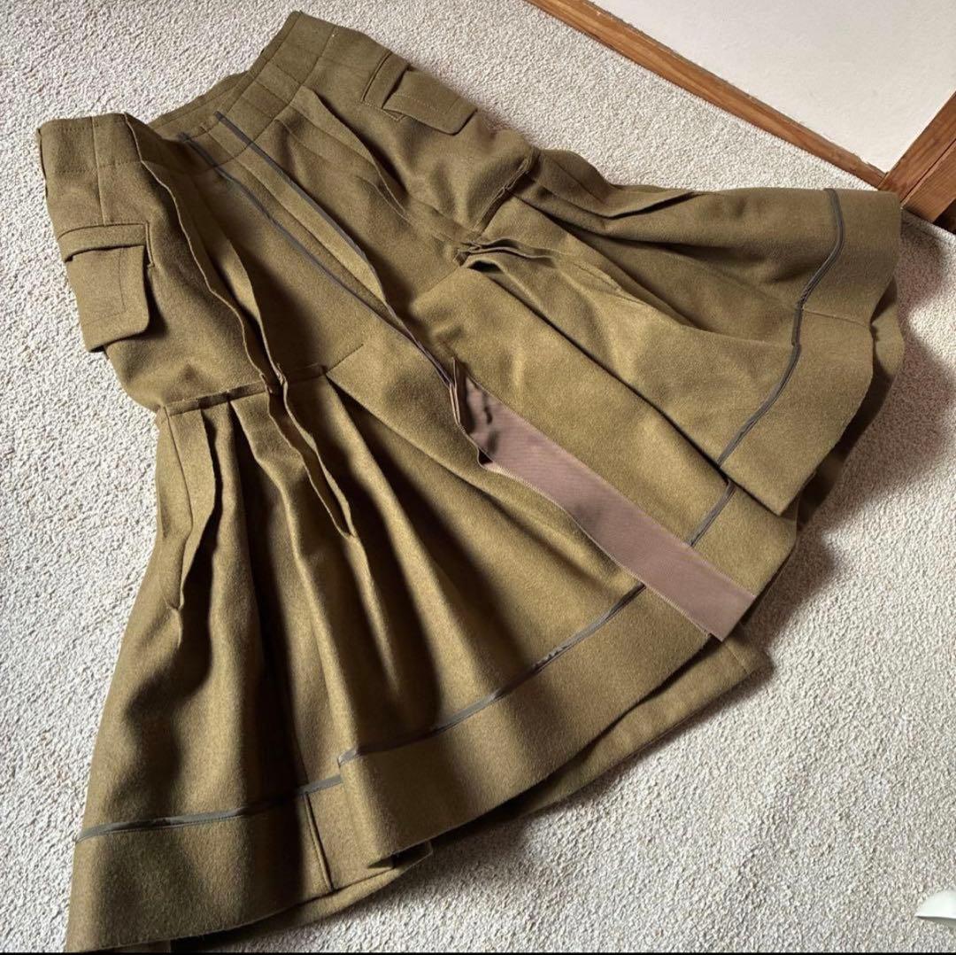 【専用】sacai ウールメルトンスカート サイズ1