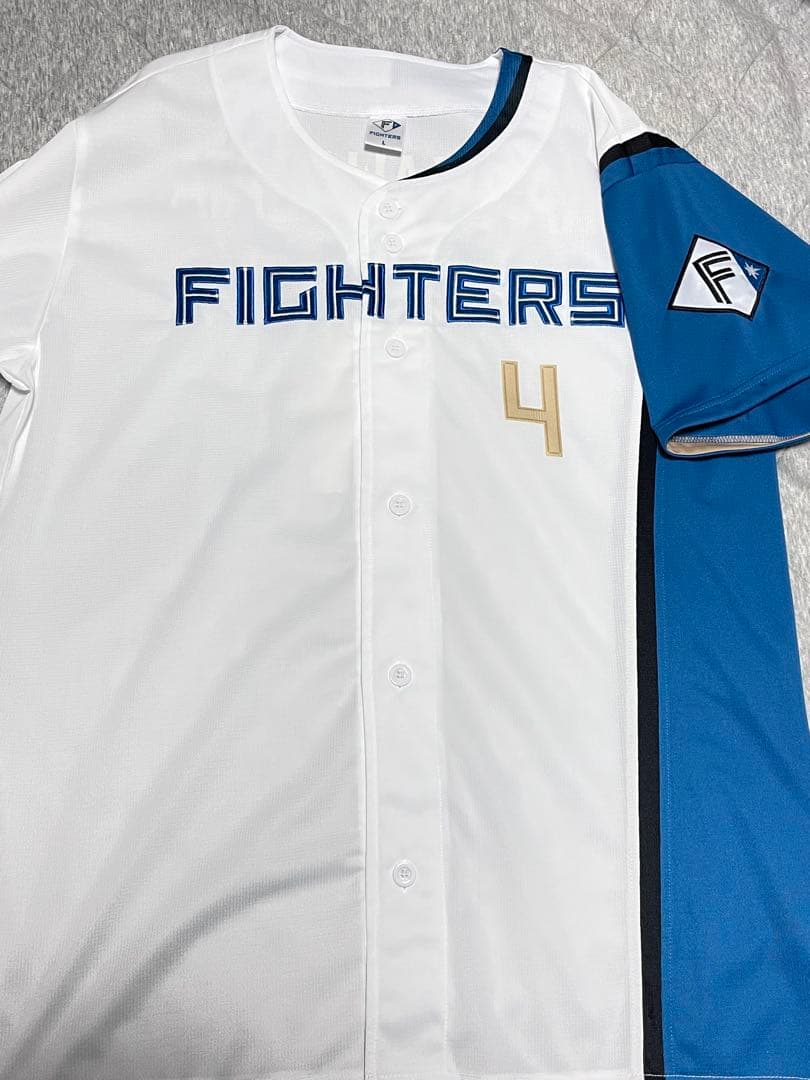 北海道日本ハムファイターズ　上川畑選手　ホームレプリカユニフォーム　Lサイズ