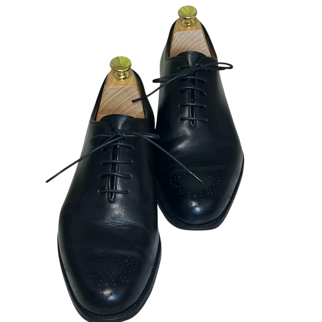 【美品】希少YANKO ホールカット メダリオンシューズ ブラック 7
